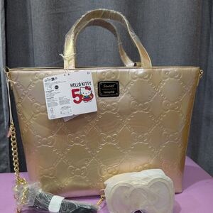 Sanrio Gold Hello Kitty Tote